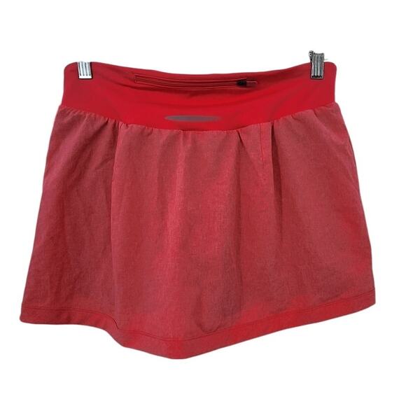 New NWT Under Armour Women Running Mileage Skort Large Pink Heat Gear - Picture 2 of 7